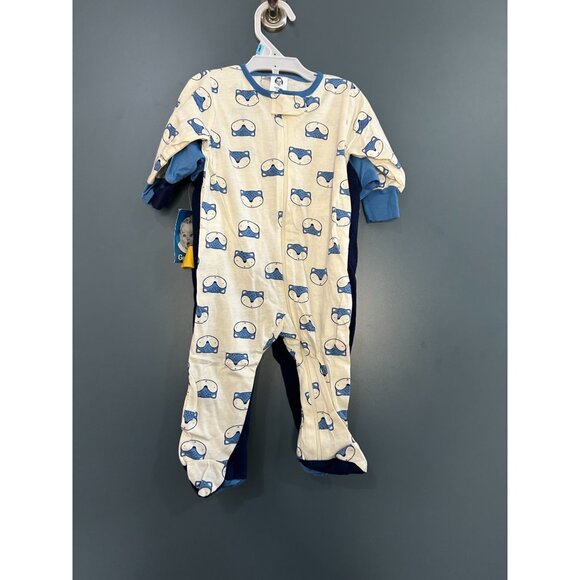 NWT Gerber Baby Boys 2-Pack Sleep N Play Awesome Fox 3-6 Months - Picture 5 of 7